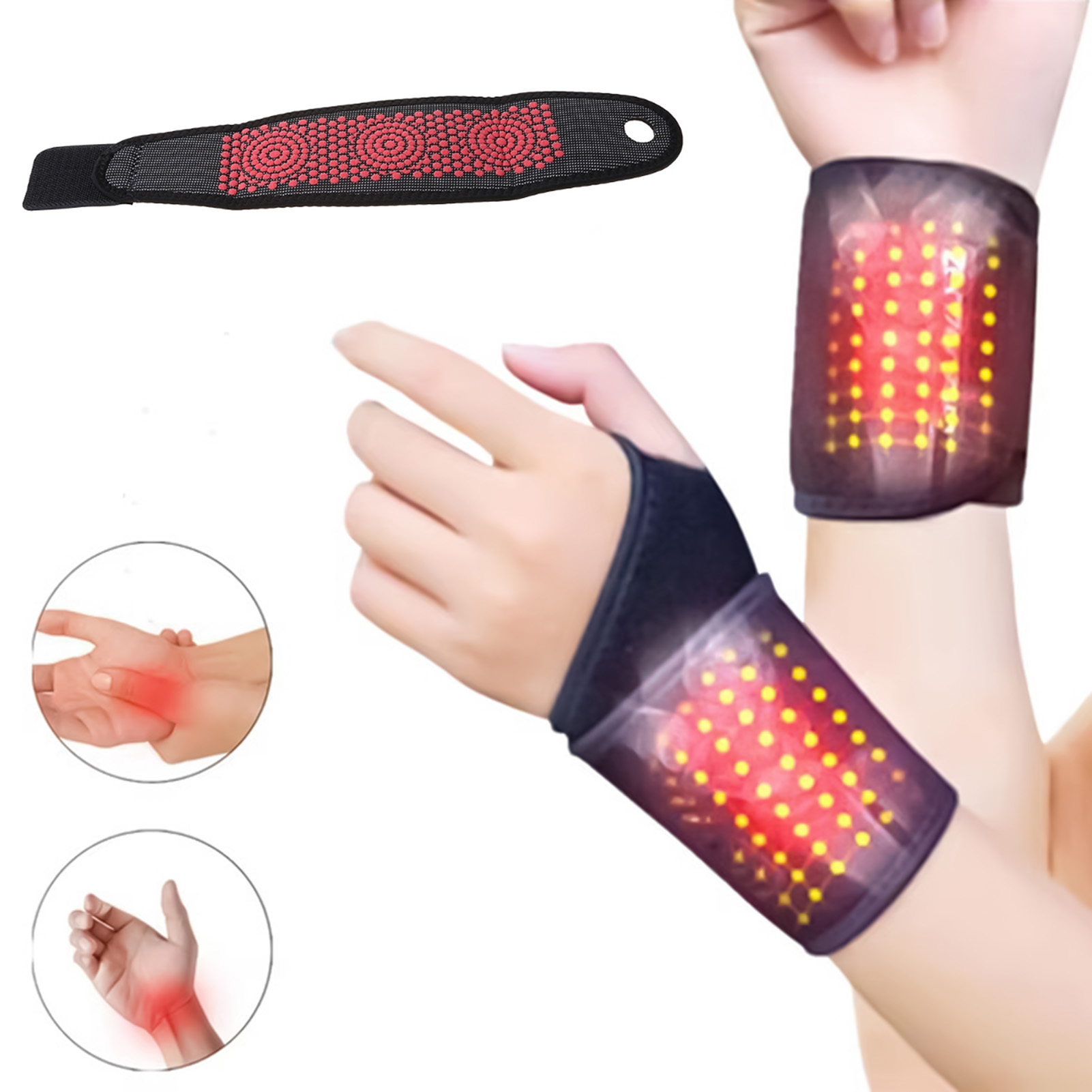 Wrist Wrap Support - 1/2 pezzi tutore da polso autoriscaldante